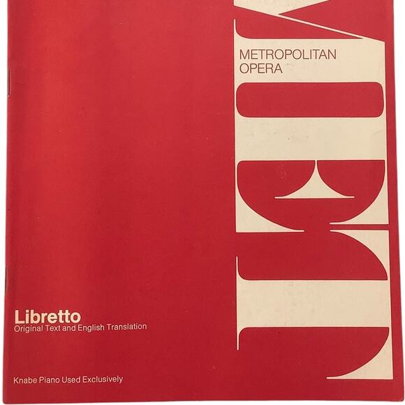 MET Opera, Ruggiero Leoncavallo Pagliacci Libretto in Original & English, 1963 - Picture 5 of 6